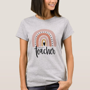 Camiseta Presente Arco-íris Amor Inspiração Professor Ensin