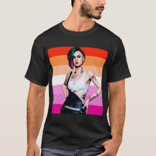 Camiseta presente arco-íris cyberpunk