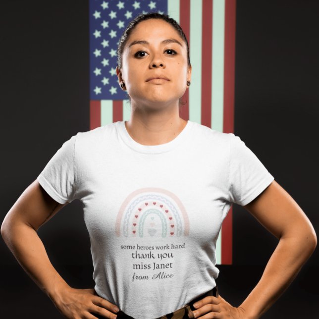 Camiseta Presente Arco-íris de Agradecimento de Natal da Pr (Criador carregado)