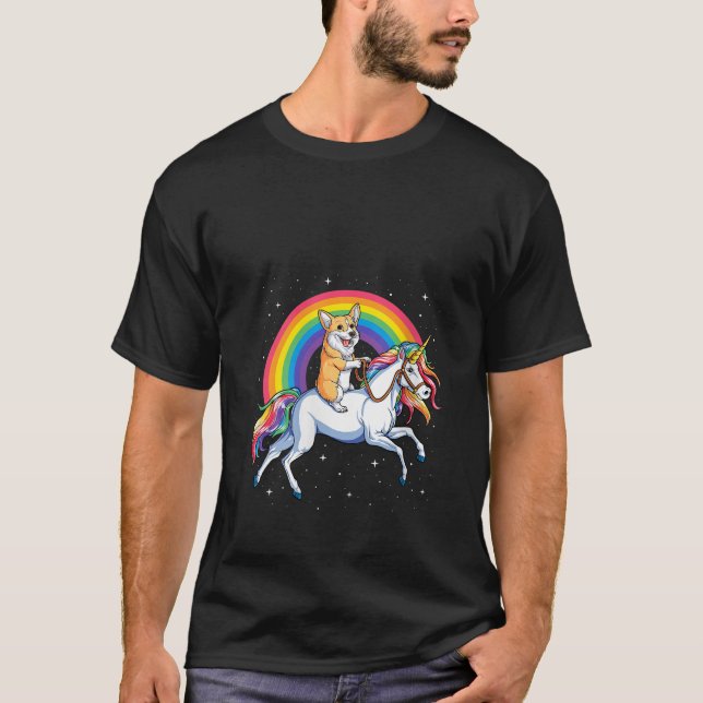 Camiseta Presente Arco-íris Meninas Crianças Unicórnio Mont (Frente)