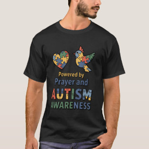 Camiseta Presente Autismo Mãe Pai Energizado por Oração & C