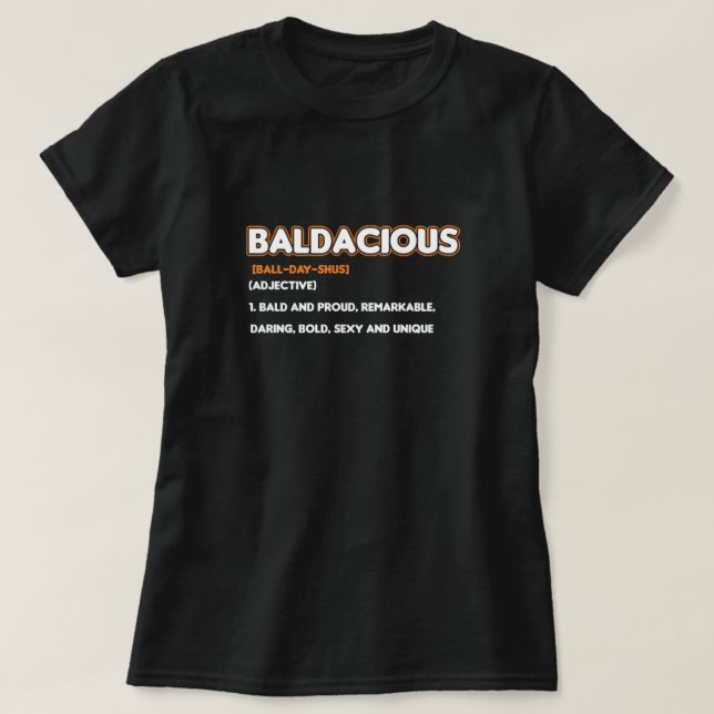 Camiseta Presente Baldacial de Alopecia Baldness (Frente do Design)