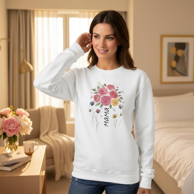 Camiseta Presente Boho Floral Búlgaro para o Dia das Mães (Criador carregado)