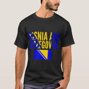 Camiseta Presente bósnio - Bandeira do País Bósnia e Herzeg