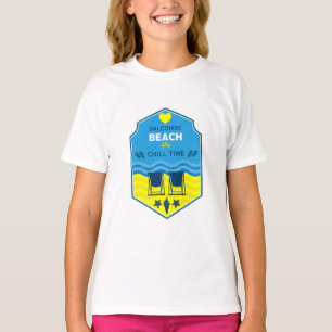 Camiseta Presente britânico na praia