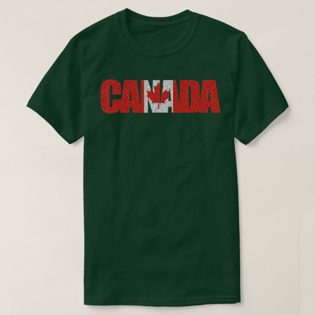 Camiseta Presente canadense - Canadá (Frente do Design)