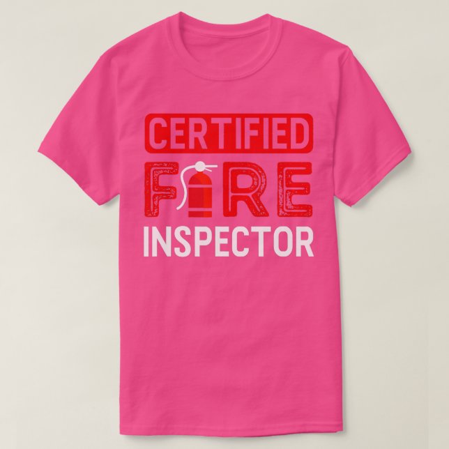 Camiseta Presente Certificado De Incêndio Para Bombeiro (Frente do Design)