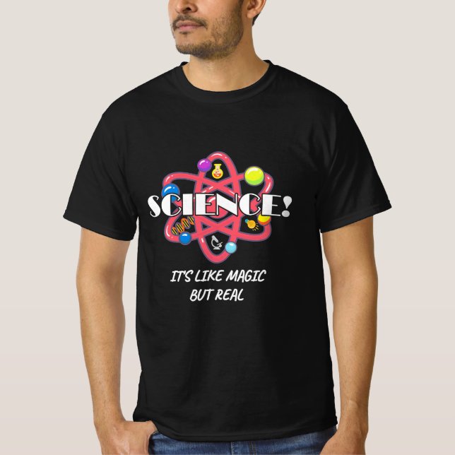 Camiseta Presente cientista | A Ciência Da Química É Como A (Frente)