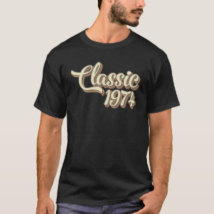Camiseta Presente Clássico de 50 Anos de Idade 1974 50 Anos