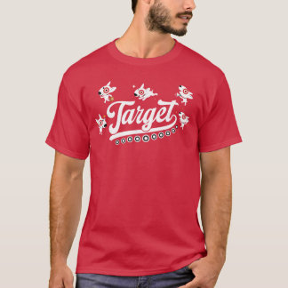 Camiseta Presente Clássico para Membro Cute Bullseye Dogsea