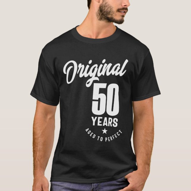 Camiseta Presente com 50 anos | 50.o Aniversário - Ideias p (Frente)