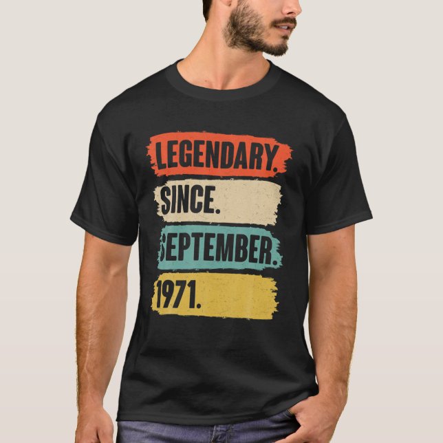 Camiseta Presente Com 50 Anos - Legendário Desde Setembro D (Frente)