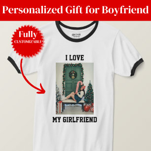 Camiseta Presente Com Foto da Minha Namorada