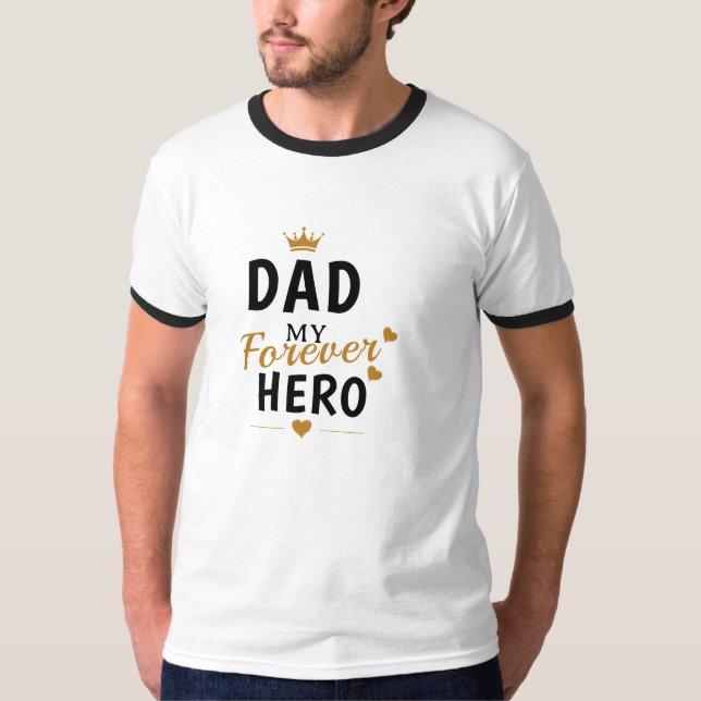Camiseta Presente com Nome Personalizado para o Pai  (Frente)