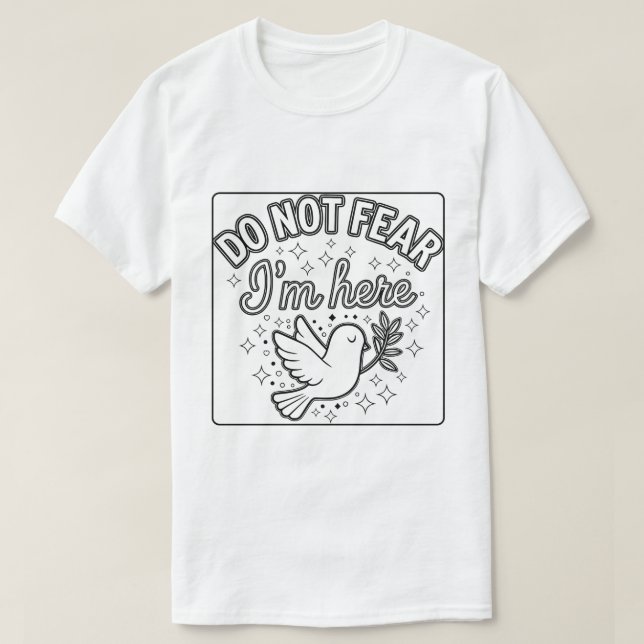 Camiseta Presente com Tema de Pombo (Frente do Design)