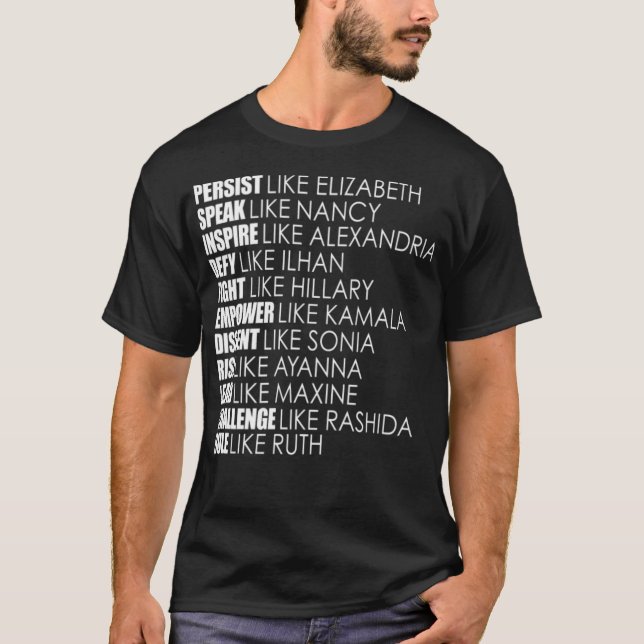 Camiseta Presente Como Elizabeth Rule Ruth Congresso dos EU (Frente)