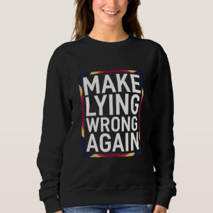 Camiseta Presente Contra Mentir Novamente Resista Anti-Trum