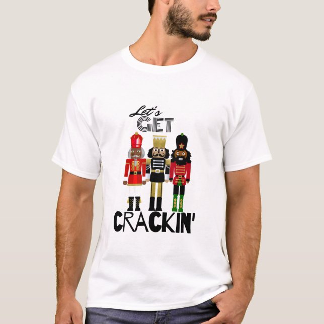 Camiseta Presente "Crackin" Preto (Frente)