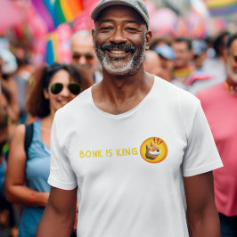 Camiseta presente criptográfico BONK,pai do comerciante de