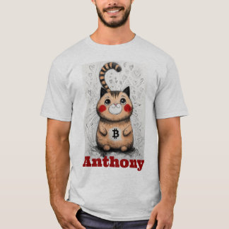 Camiseta presente criptográfico de amante de gatos editável
