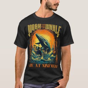 Camiseta Presente Cristão para Homens Jonah Whale Funny Roc