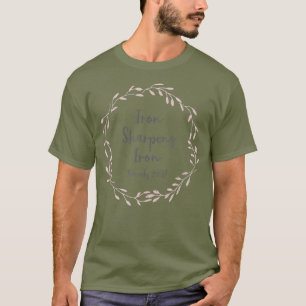 Camiseta Presente Cristão para Mulheres Provérbios 2717 F