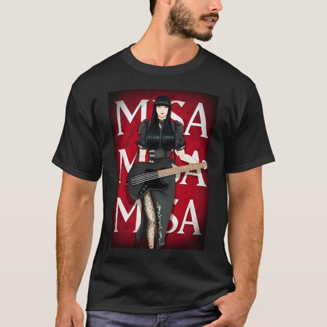 Camiseta Presente da Band Maid Misa para Homens (Frente)