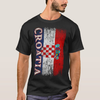 Camiseta Presente da Bandeira da Croácia Mulheres Homens Cr