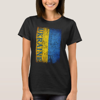 Camiseta Presente da Bandeira da Ucrânia Mulheres Homens Cr