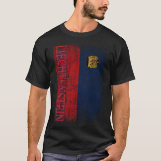 Camiseta Presente da Bandeira de Liechtenstein Mulheres Hom