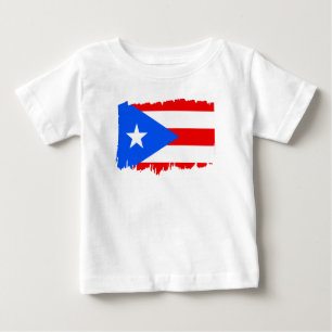 Camiseta Presente da Bandeira de Porto Rico Fã de Futebol E