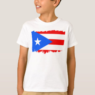 Camiseta Presente da Bandeira de Porto Rico Fã de Futebol E