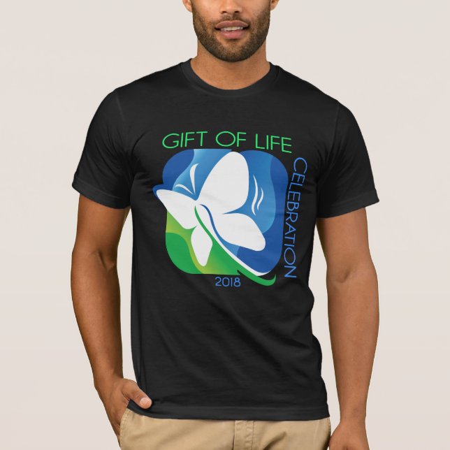 Camiseta Presente da celebração da vida 2018 (Frente)