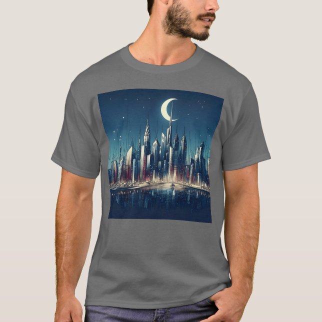 Camiseta presente da cidade Lua (Frente)