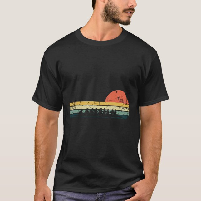 Camiseta Presente da Equipe de Barco de Remoção Engraçado d (Frente)