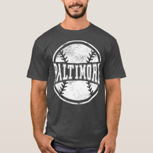 Camiseta Presente da Equipe de Baseball Vintage Baltimore