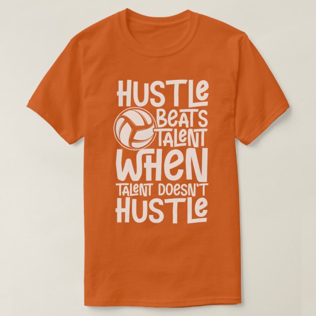 Camiseta Presente da equipe do jogador Hustle Beats Talent (Frente do Design)