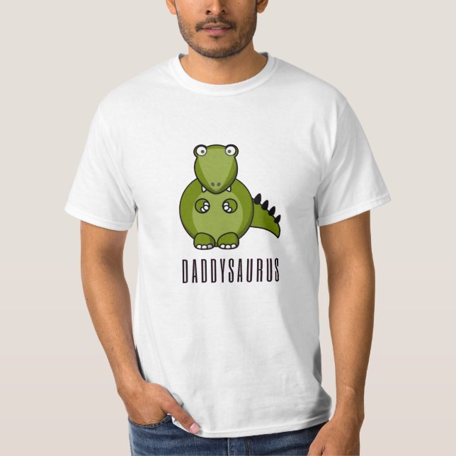Camiseta Presente da Família de Dias de os pais do Dinossau (Frente)