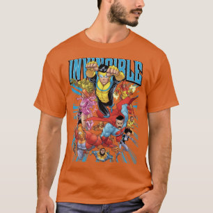 Camiseta Presente da família de Personagens Invencíveis
