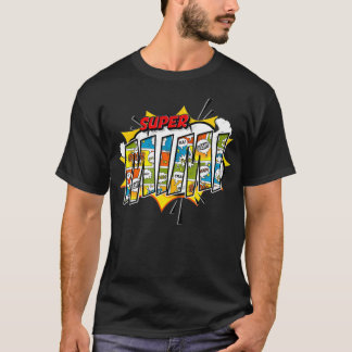 Camiseta Presente Da Família Super Mimi Comic Style Para Su