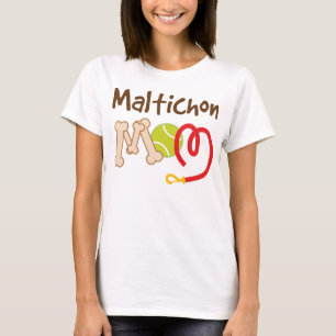 Camiseta Presente da mamã da raça do cão de Maltichon