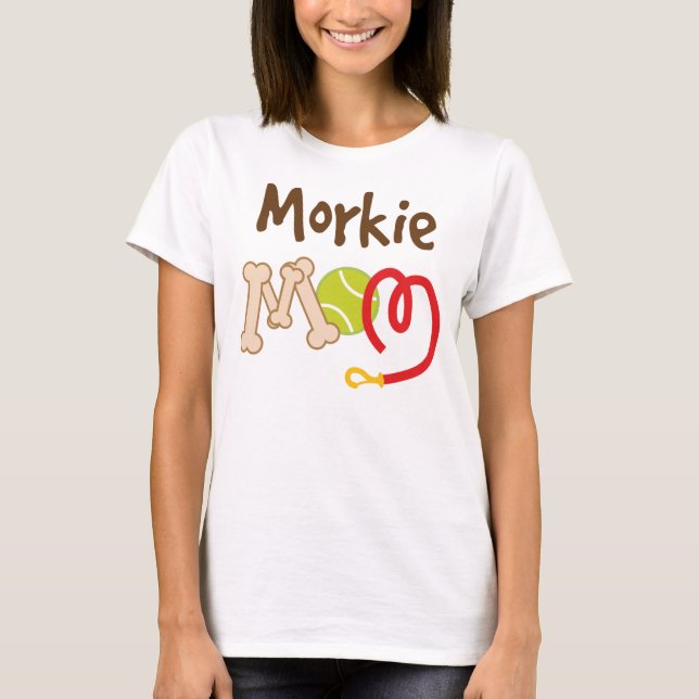 Camiseta Presente da mamã da raça do cão de Morkie (Frente)