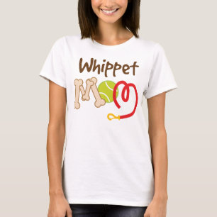 Camiseta Presente da mamã da raça do cão de Whippet