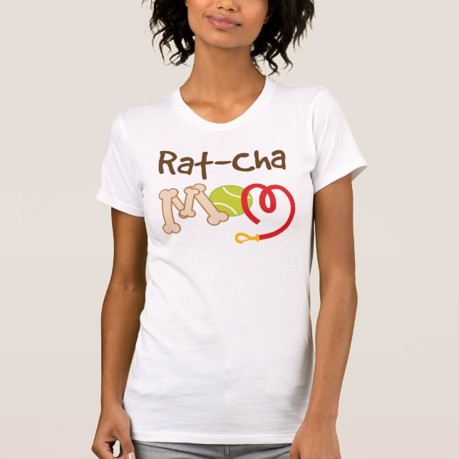 Camiseta Presente da mamã da raça do cão do Rato-Cha (Frente)
