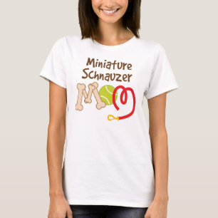 Camiseta Presente da mamã da raça do cão do Schnauzer