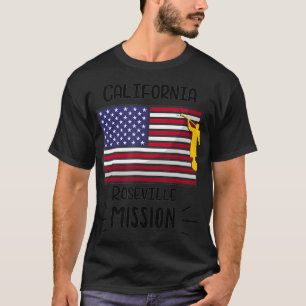 Camiseta Presente da Missão LDS da California Roseville Mor
