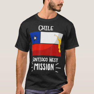 Camiseta Presente da Missão LDS do Chile Santiago da Mórmon