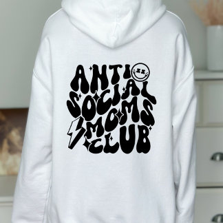 Camiseta Presente da Moda para Clube de Mães Anti-Sociais