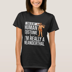 Camiseta Presente da Mulher do Caveman Neandertal