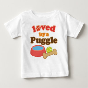 Camiseta Presente da raça do cão de Puggle